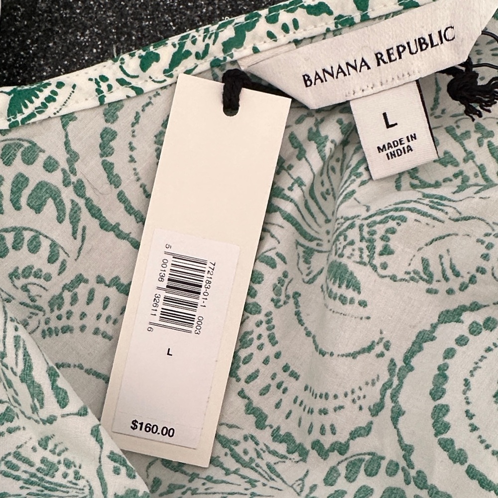 Banana Republic COTTON POPLIN SIDE CUT-OUT MIDI DRESS Shell print - Picture 5 of 7